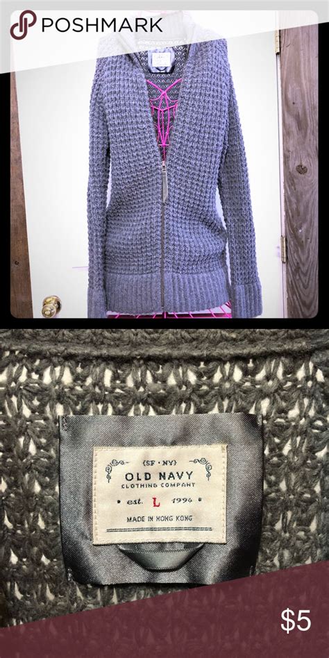 old navy zip up sweater.